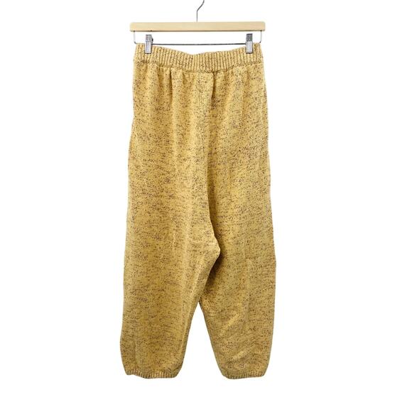 Free People Beach yellow tan Gio Sweater Knit Pants - Picture 4 of 4